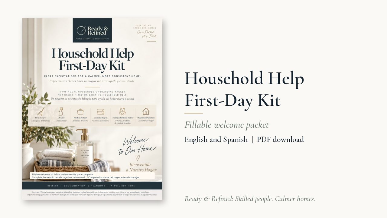 Household Help First-Day Kit cover